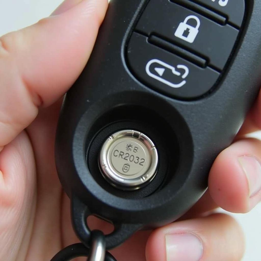 2017 Toyota RAV4 key fob with CR2032 battery