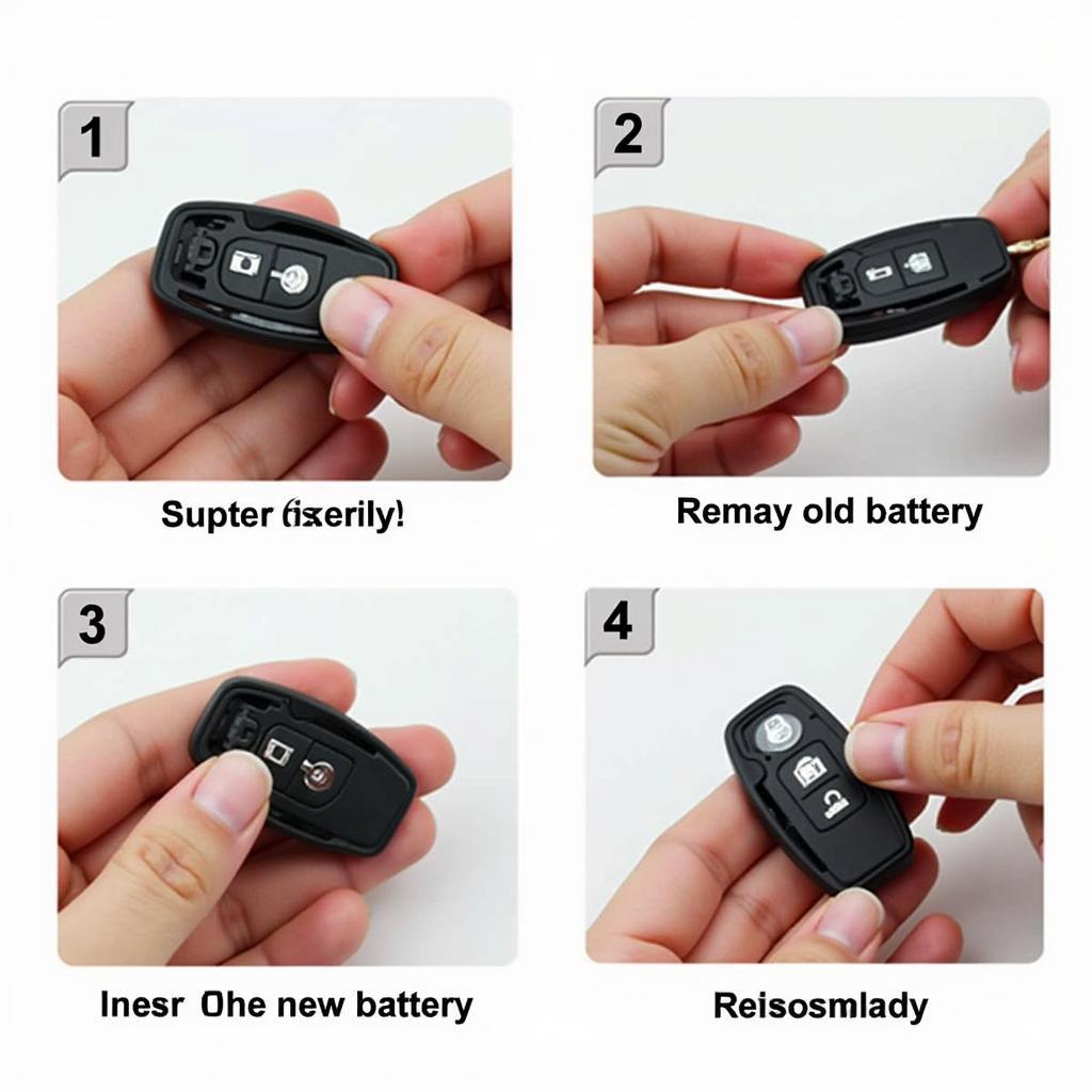 Replacing the key fob battery