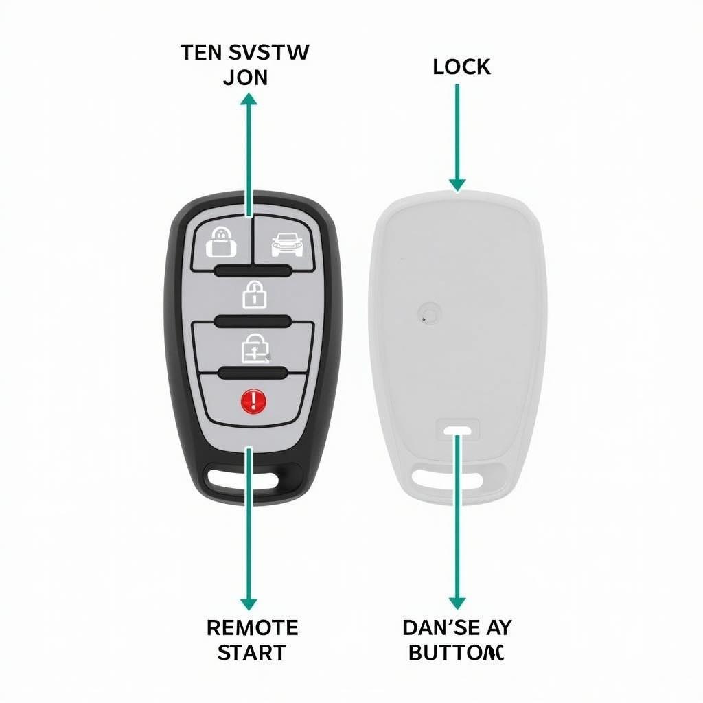 2019 Chevy Malibu Key Fob Functions: Lock, Unlock, Remote Start, Panic Alarm