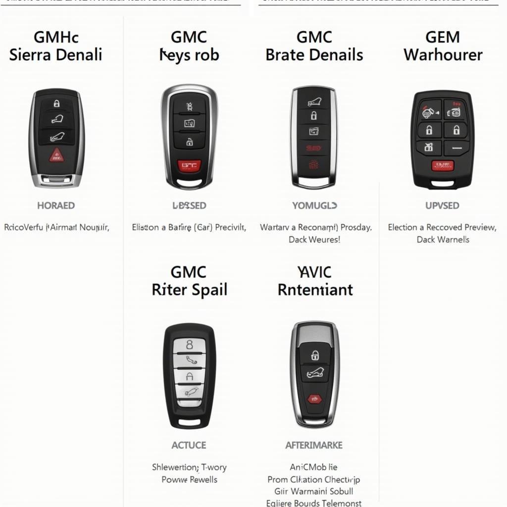 Replacement Options for a 2019 GMC Sierra Denali Key Fob