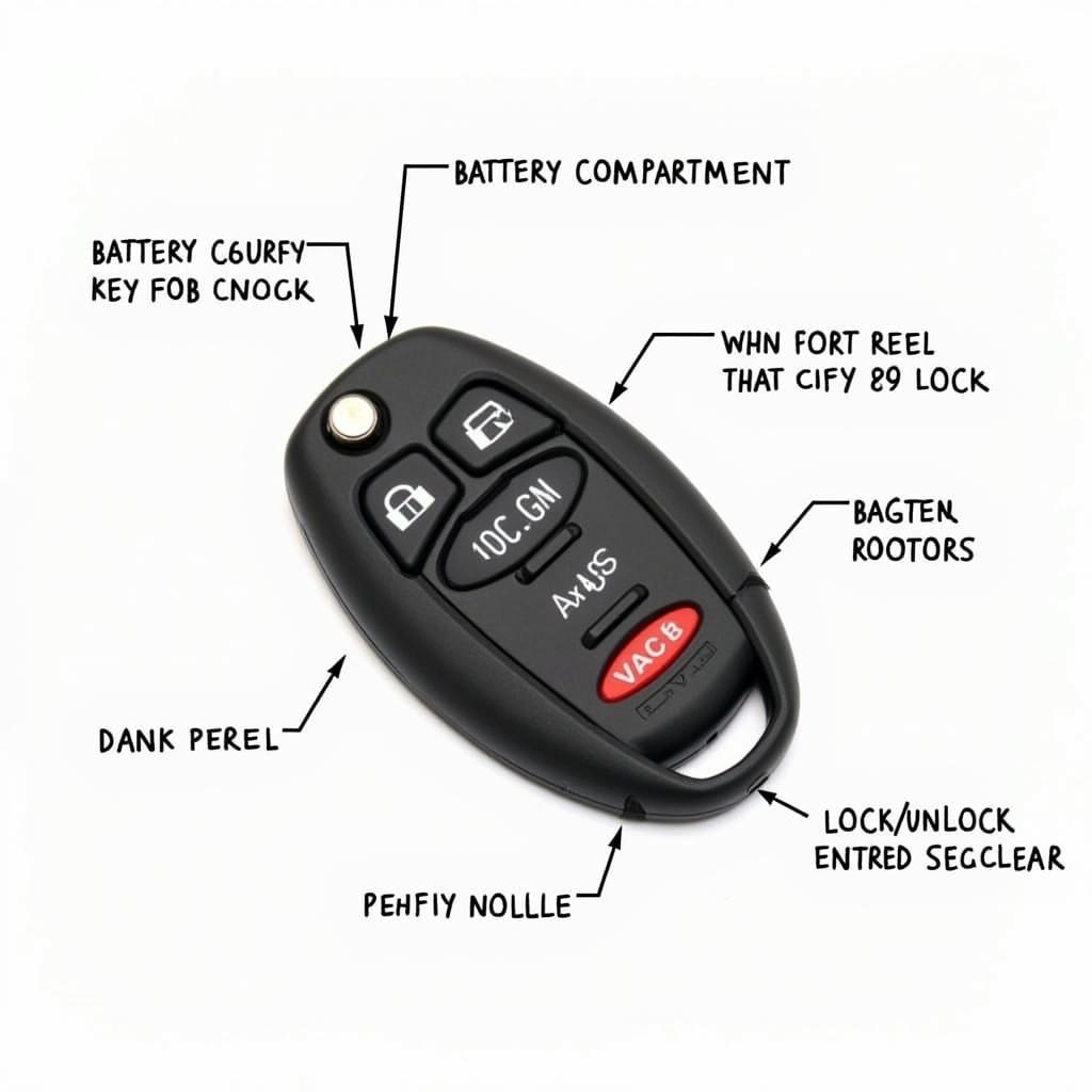 2019 Jeep Key Fob Components