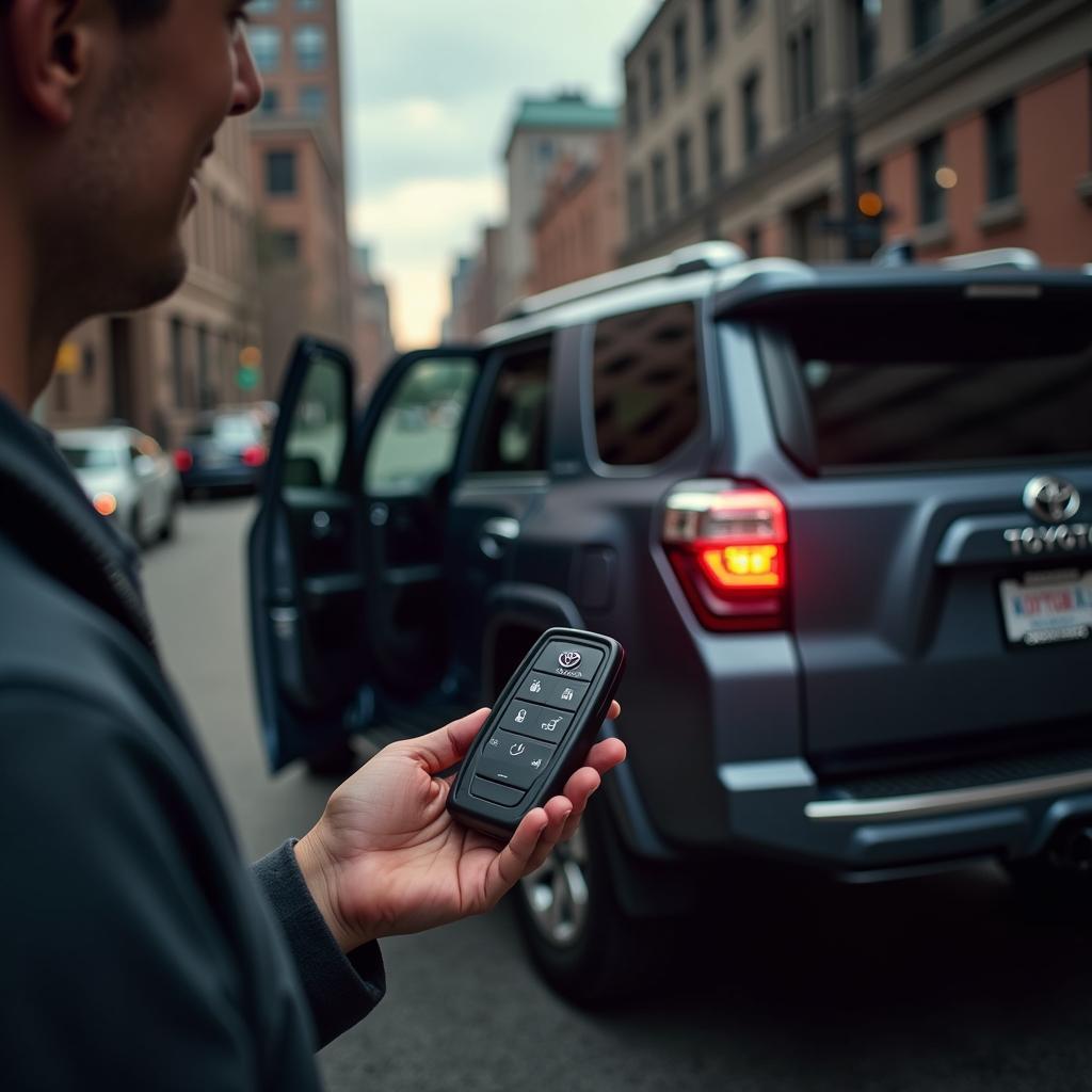 Testing 2020 Toyota 4Runner key fob range