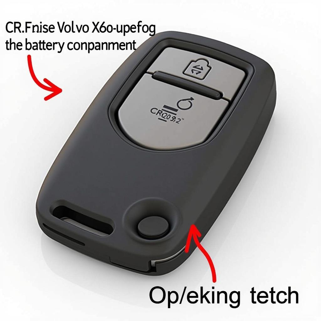 2020 Volvo XC40 Key Fob Battery Location: Identifying the battery compartment and type.