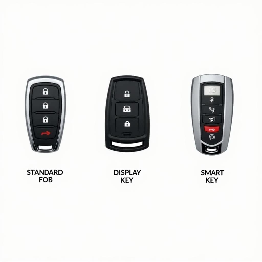 Different 2021 BMW X3 Key Fob Types