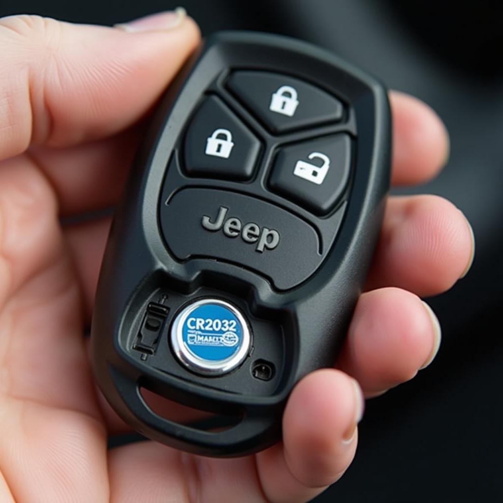 Replacing the battery in a 2021 Jeep Renegade key fob