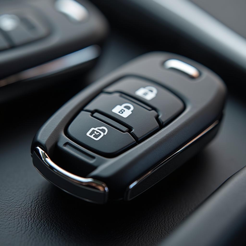 Close-up of a 2023 Honda CRV key fob