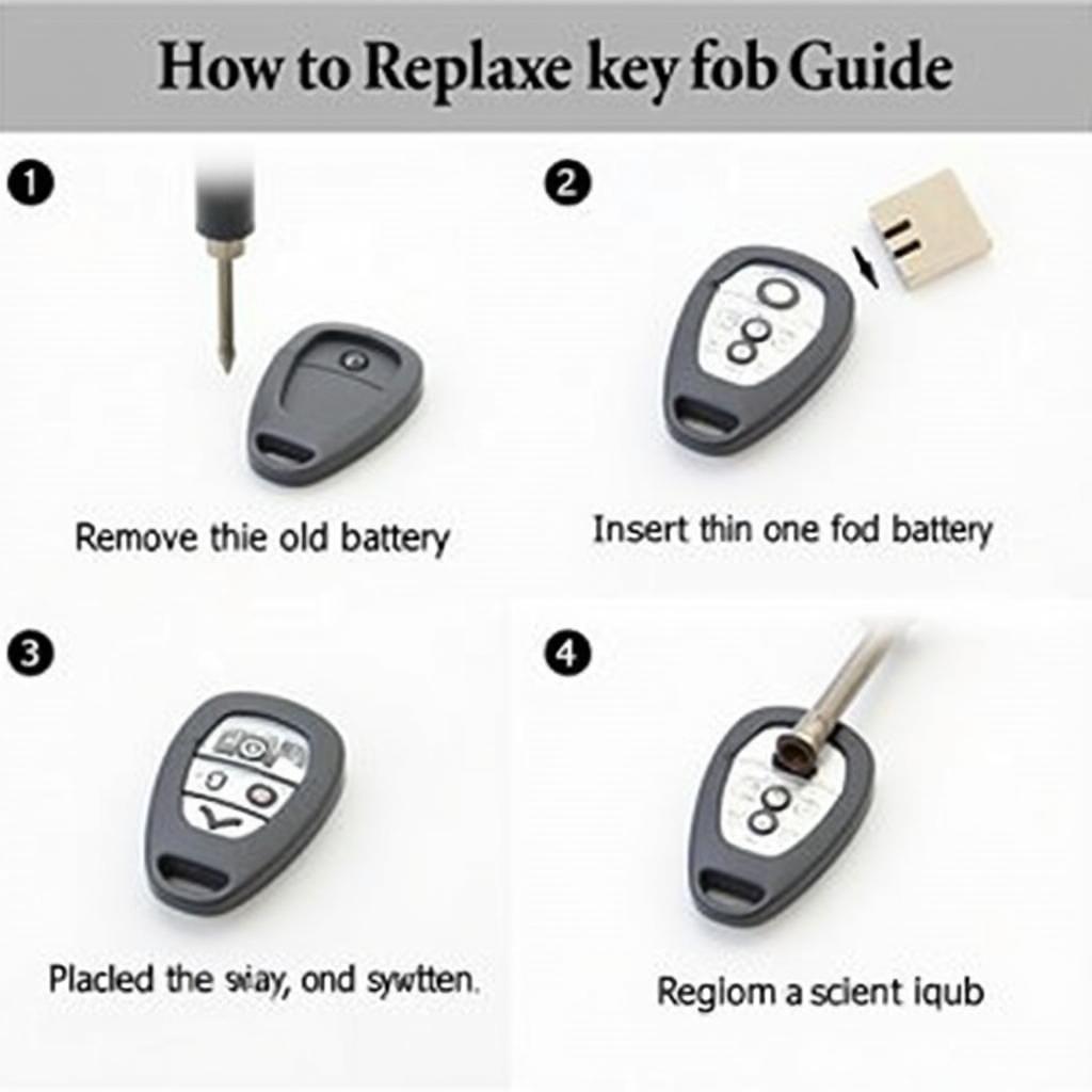 Steps to replace an Acura key fob battery