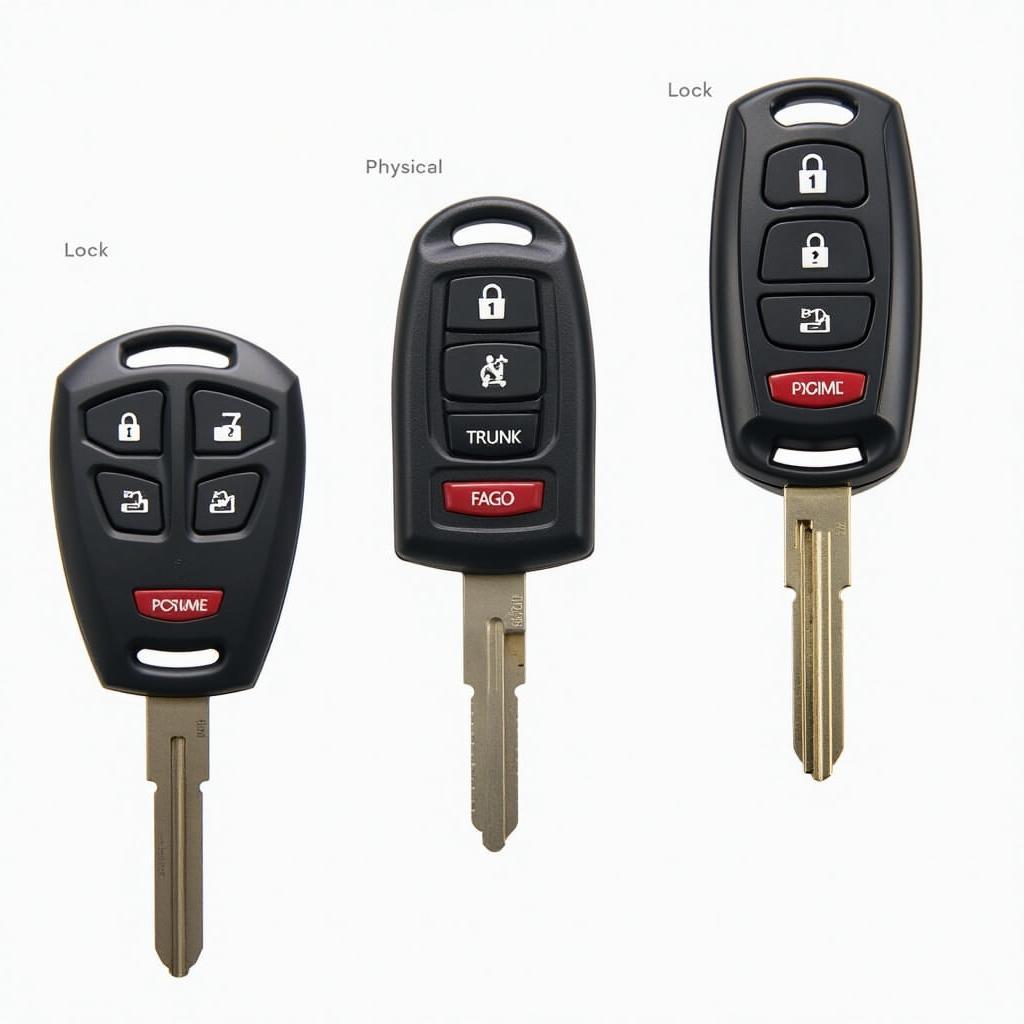 Types of Acura MDX Key Fobs