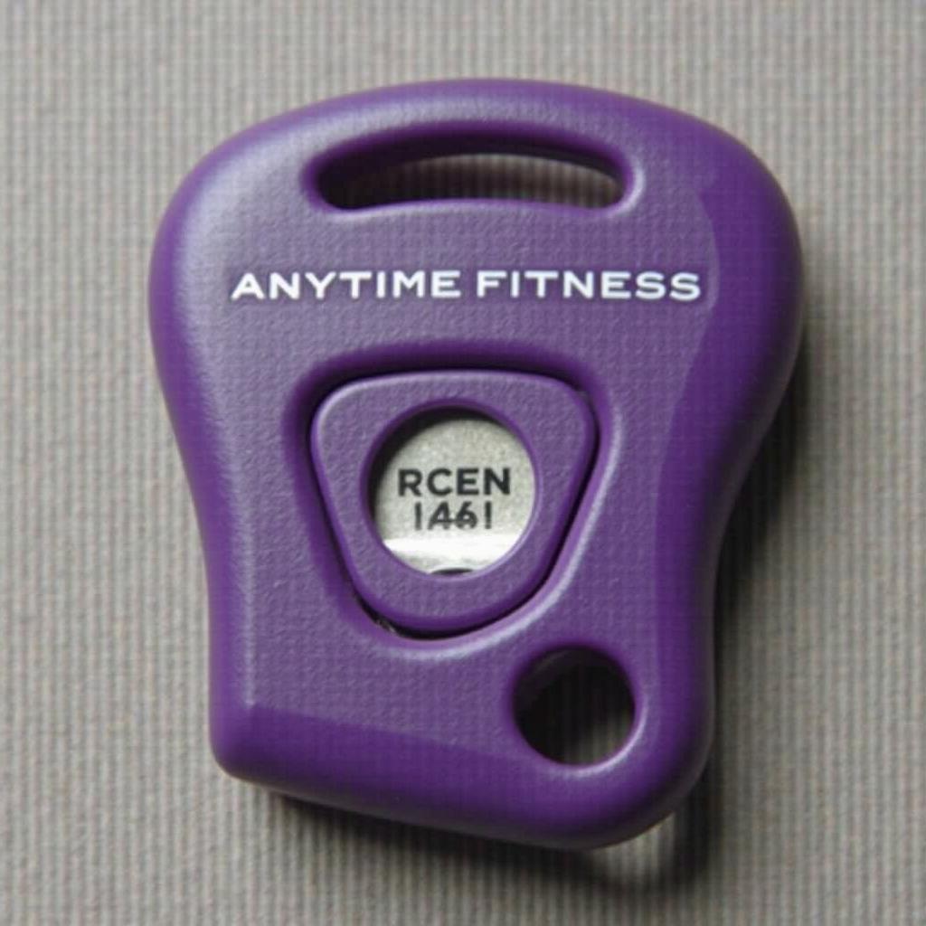 Anytime Fitness key fob close up