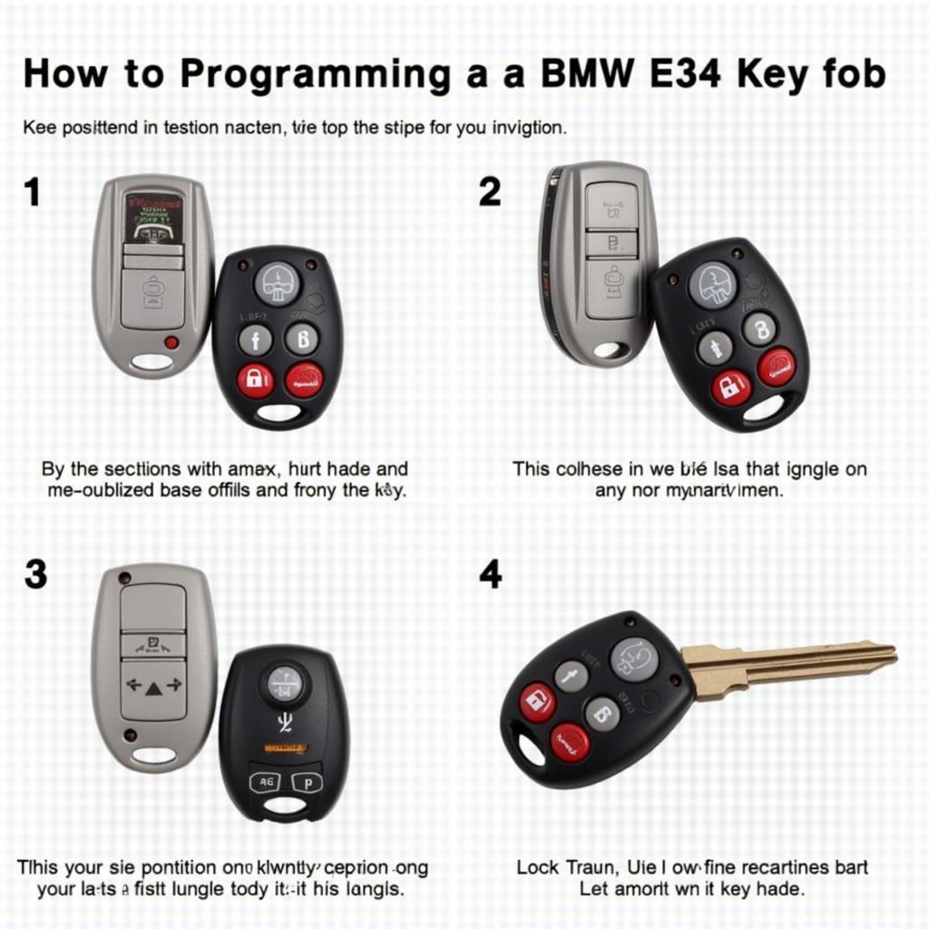 BMW E34 Key Fob Programming Steps