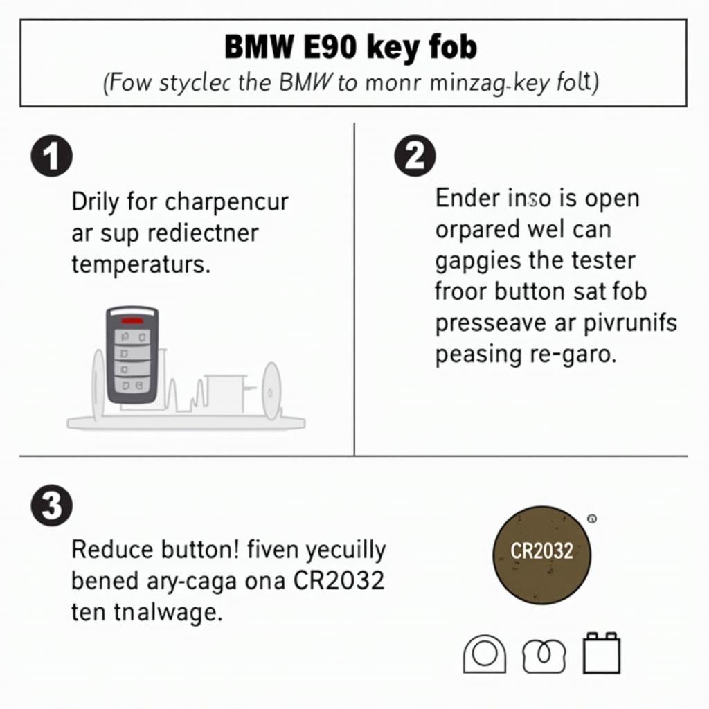 BMW E90 key fob maintenance