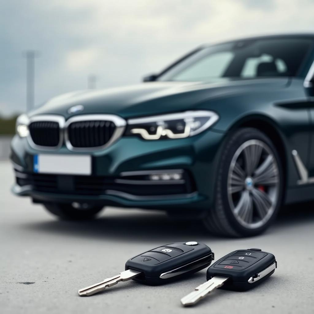 BMW Key Fob and Car 