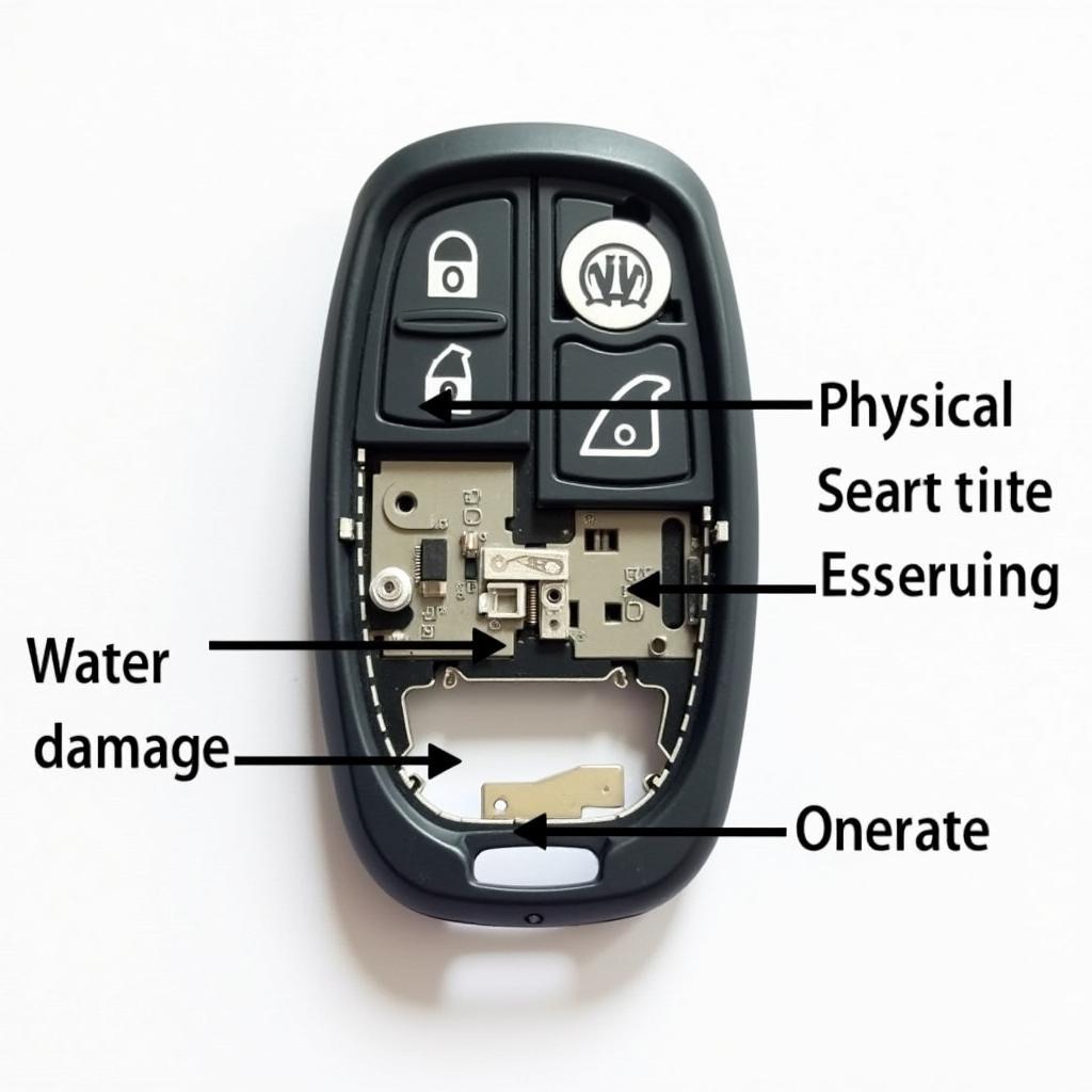 Internal Components of a BMW Key Fob