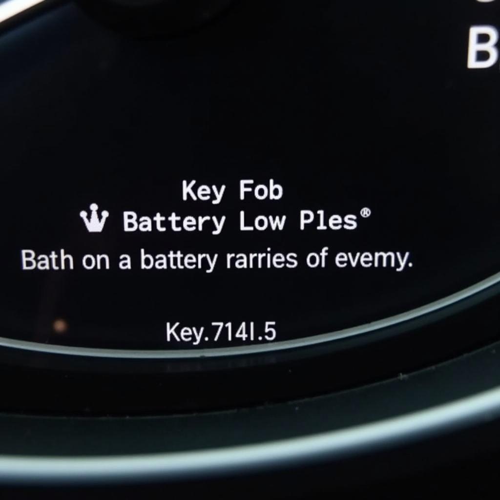 BMW Key Fob Range Warning