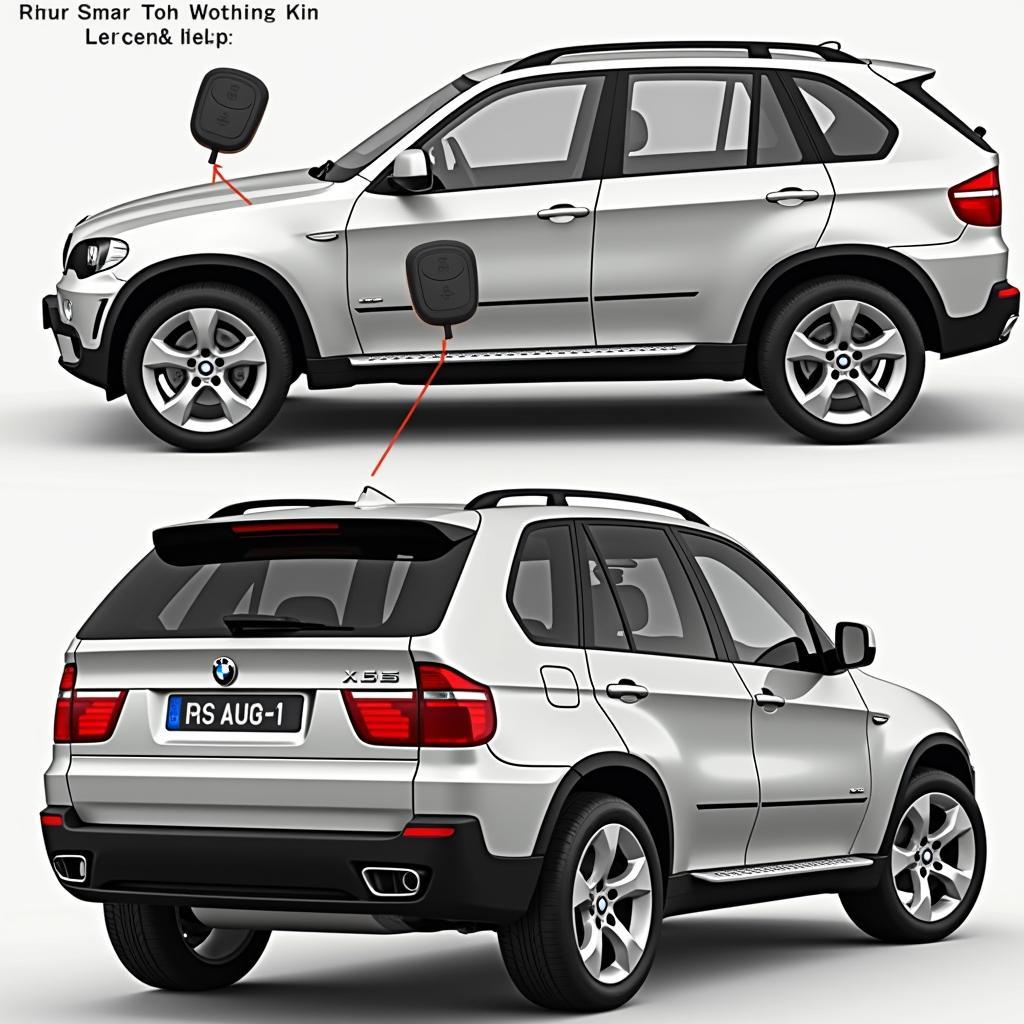 BMW X5 E53 Key Fob Antenna Location