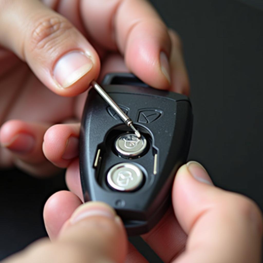 Replacing the Battery in a 2005 Cadillac DeVille Key Fob 