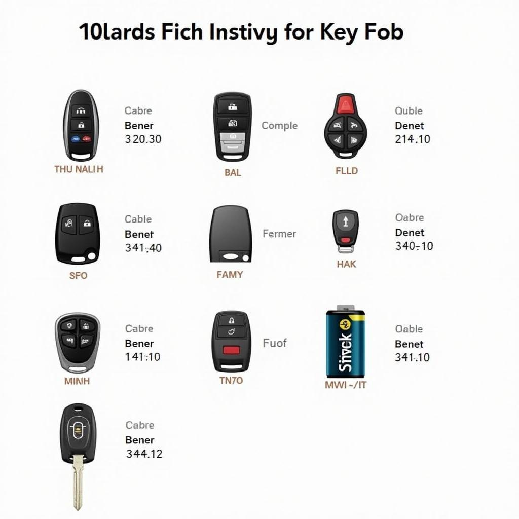 Different Types of Cadillac Escalade Key Fob Batteries