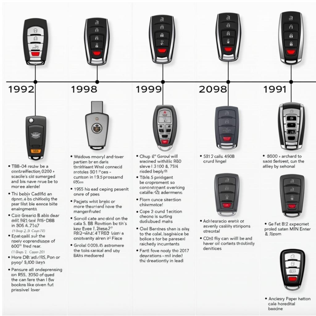 Cadillac Escalade Key Fob Evolution