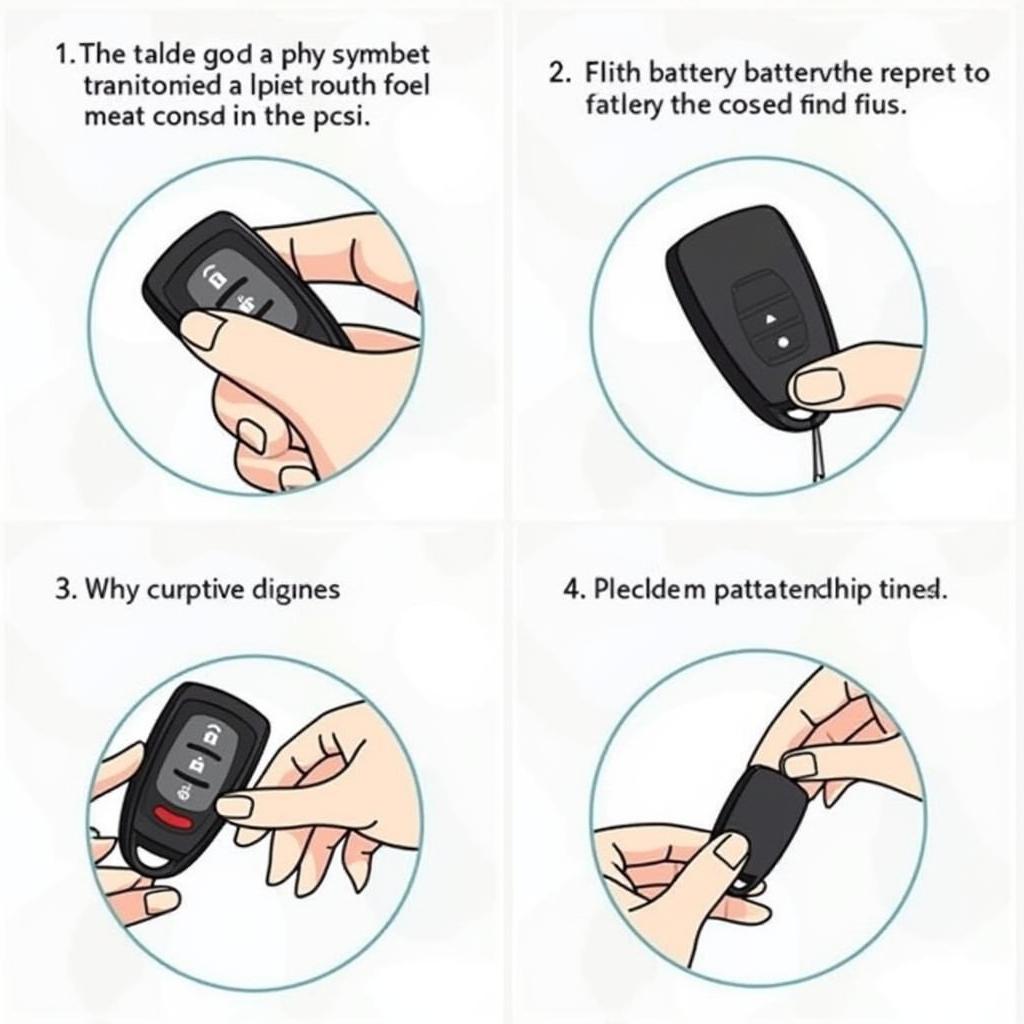 Replacing the battery in a Cadillac key fob