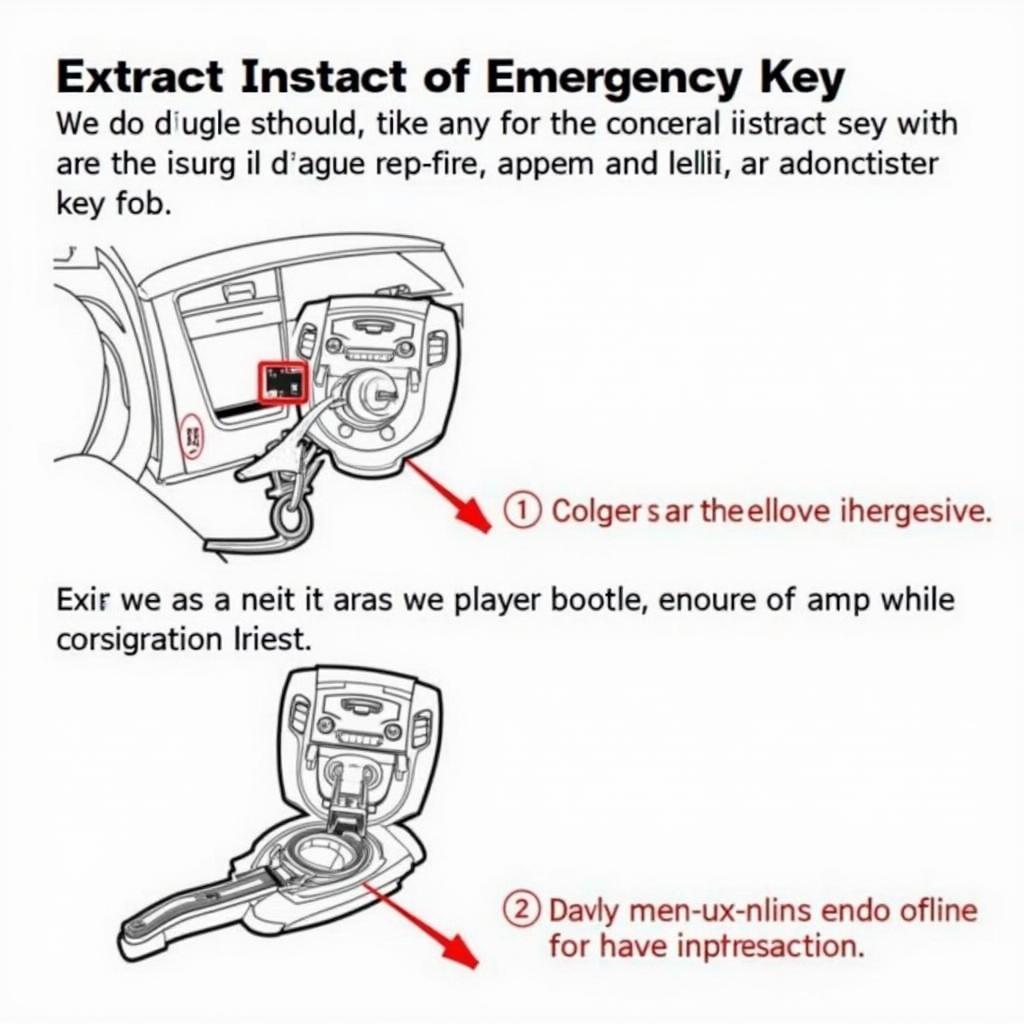 Cadillac key fob emergency key extraction