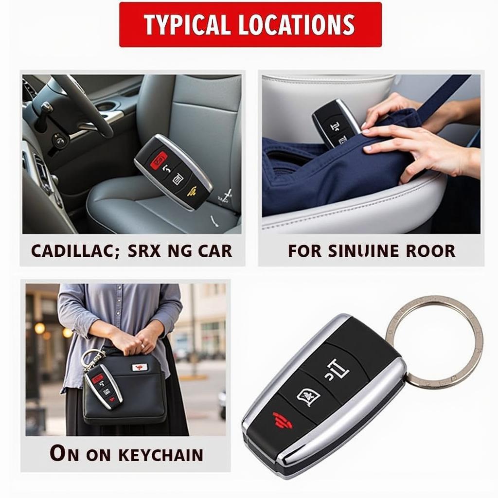 Cadillac SRX Key Fob Location