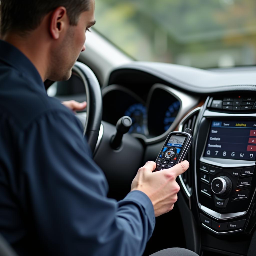 Cadillac SRX key fob repair by a professional technician