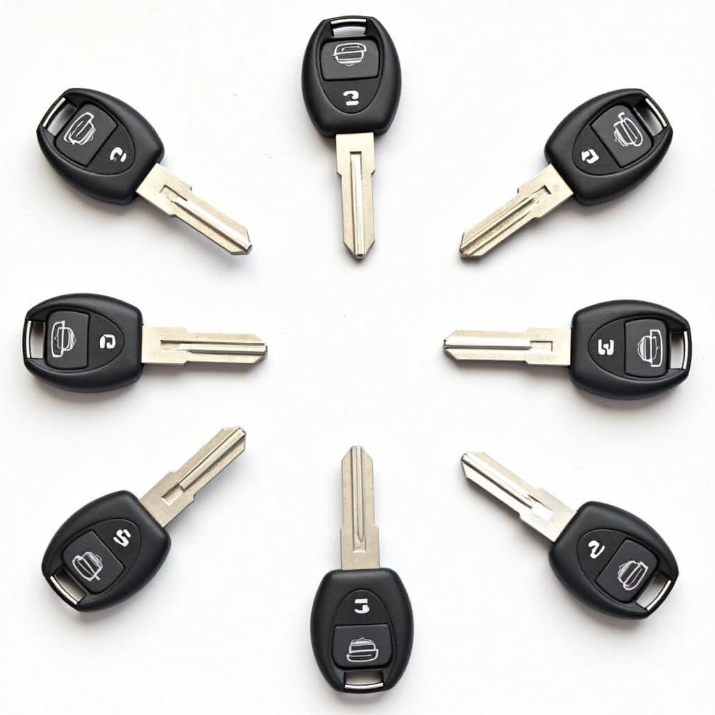 different types of cadillac srx key fobs