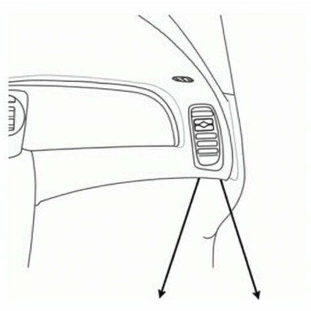 Cadillac STS Key Fob Receiver Module Location