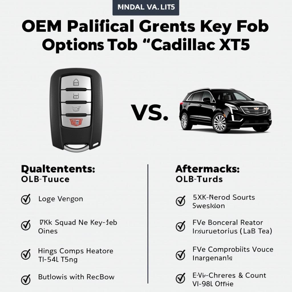 Cadillac XT5 Key Fob Replacement Choices: OEM vs Aftermarket