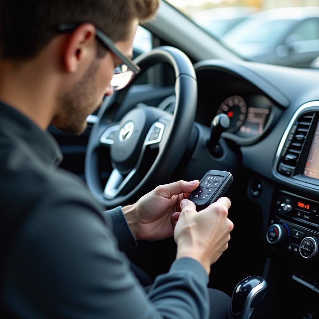 Programming a Car Key Fob at a Dealership