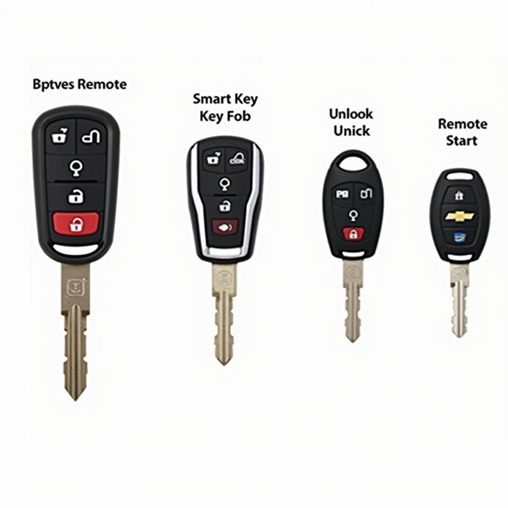 Different Types of Chevrolet Key Fobs