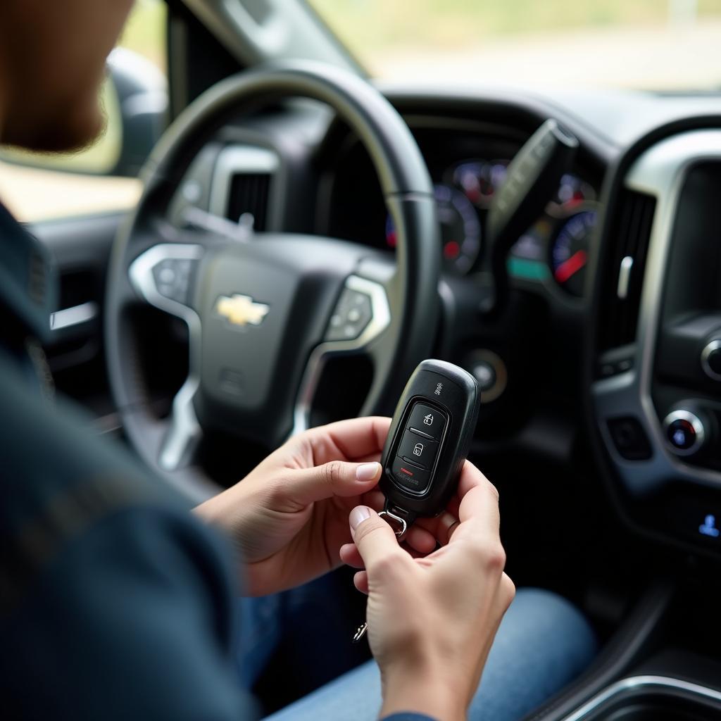 Programming a Chevrolet Silverado key fob