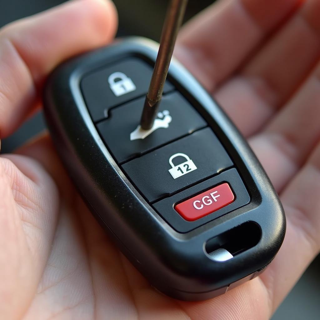 Opening a Chevy Camaro Key Fob