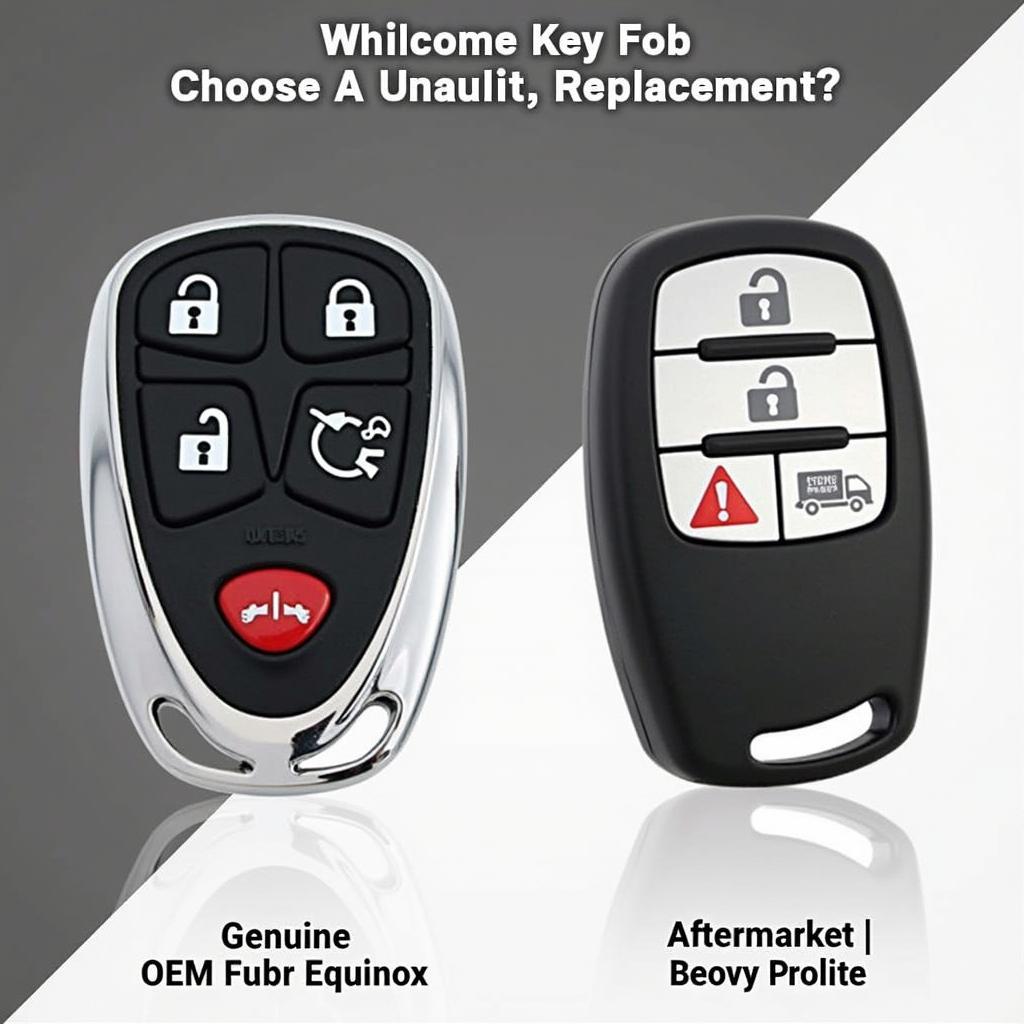 Chevy Equinox Key Fob Replacement Options