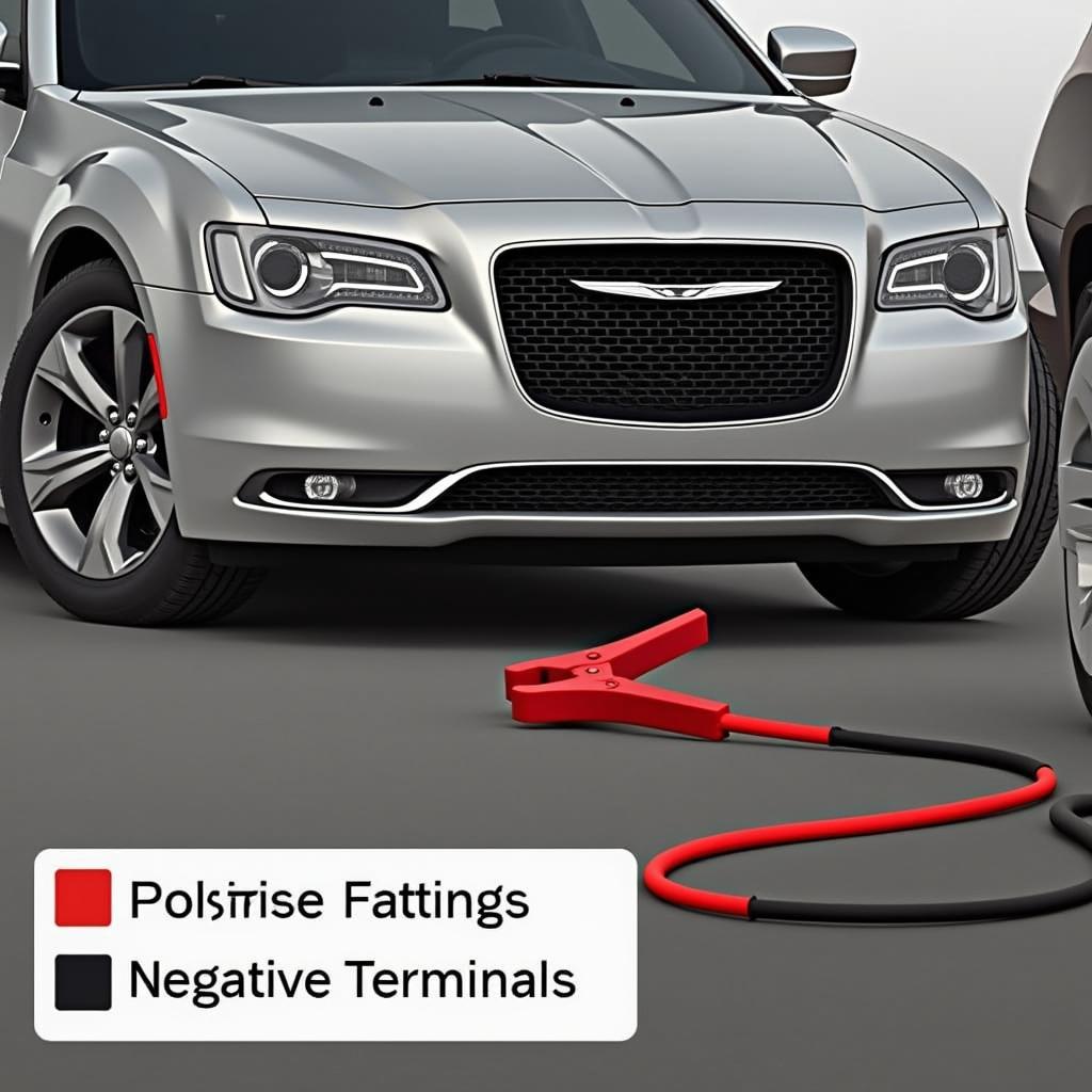 Jump-starting a Chrysler 300 with a dead battery