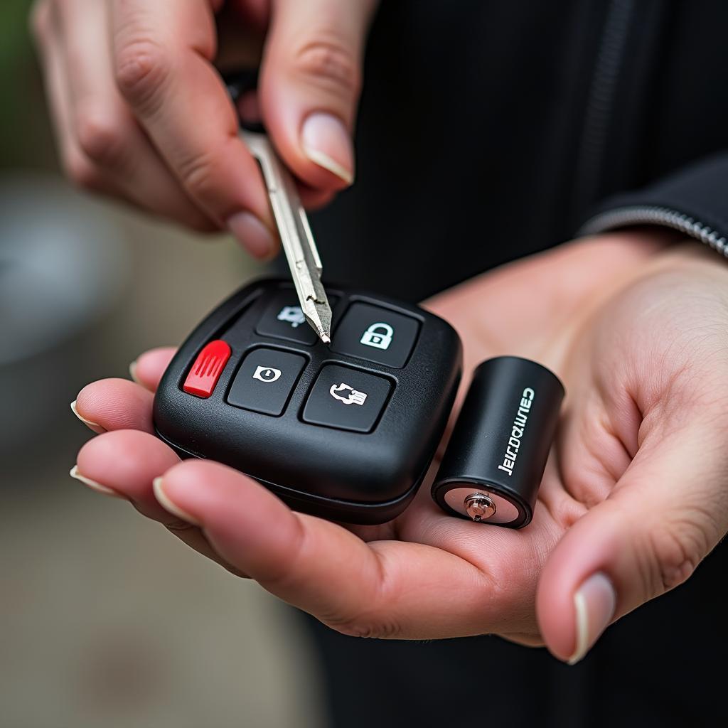 Replacing a Chrysler 300 key fob battery