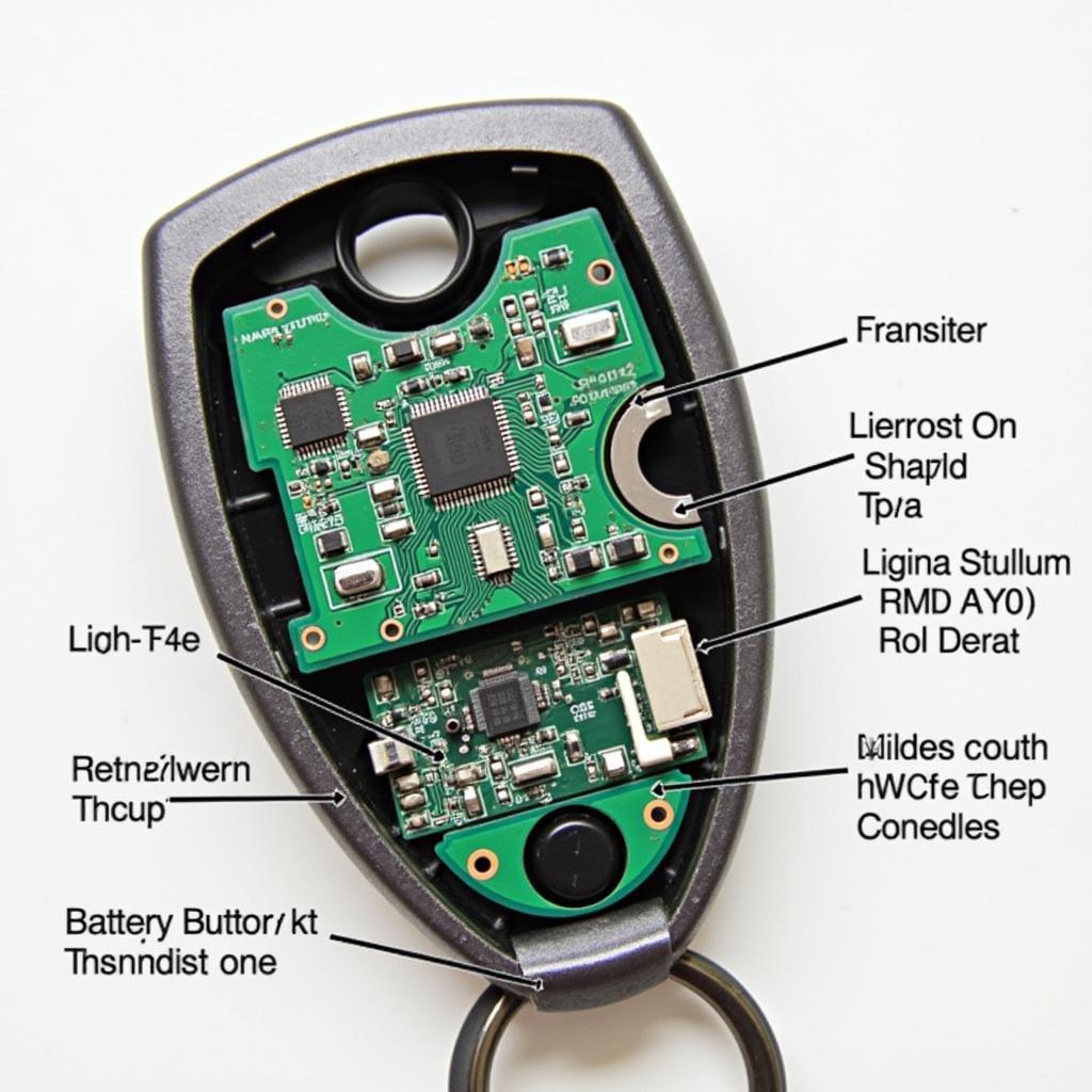 Chrysler 300 Key Fob Internal Components