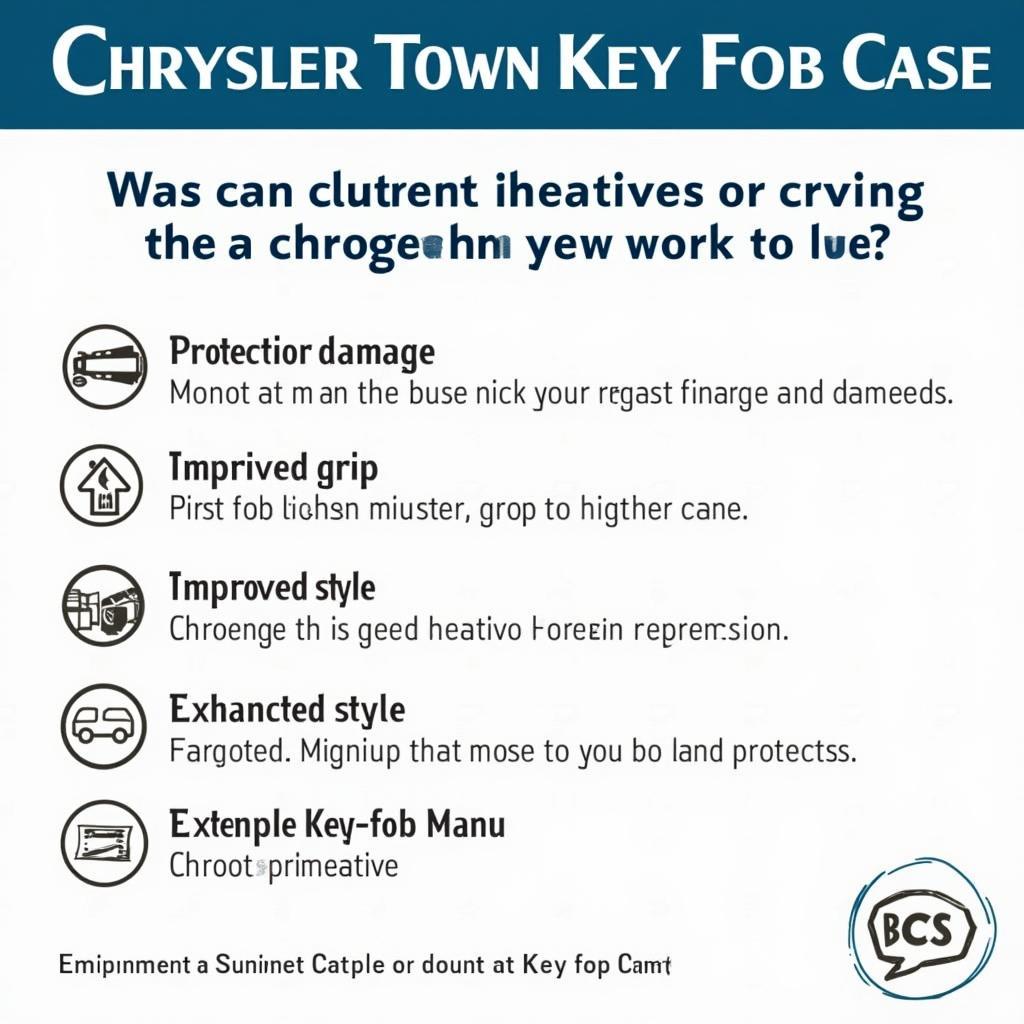 Chrysler Town and Country Key Fob Case Benefits