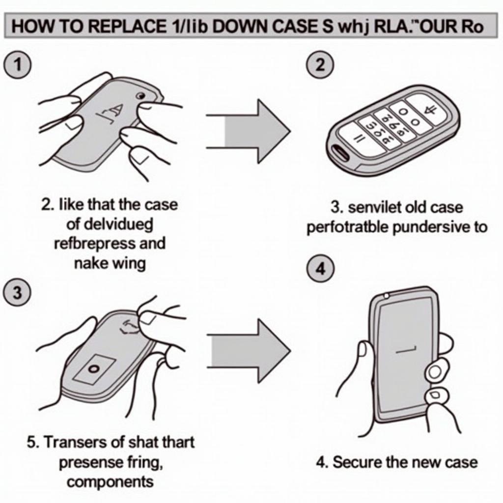 Chrysler Town and Country Key Fob Case Replacement Steps