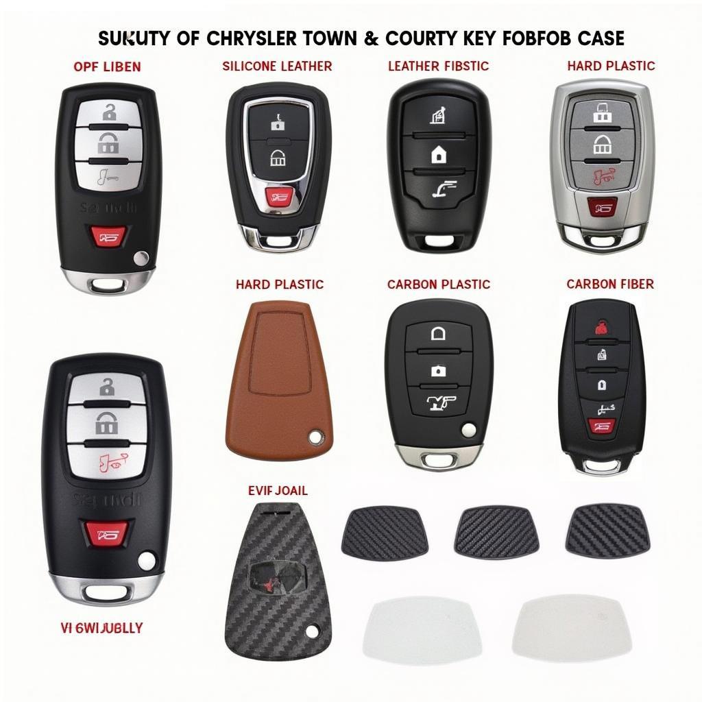 Chrysler Town and Country Key Fob Case Types