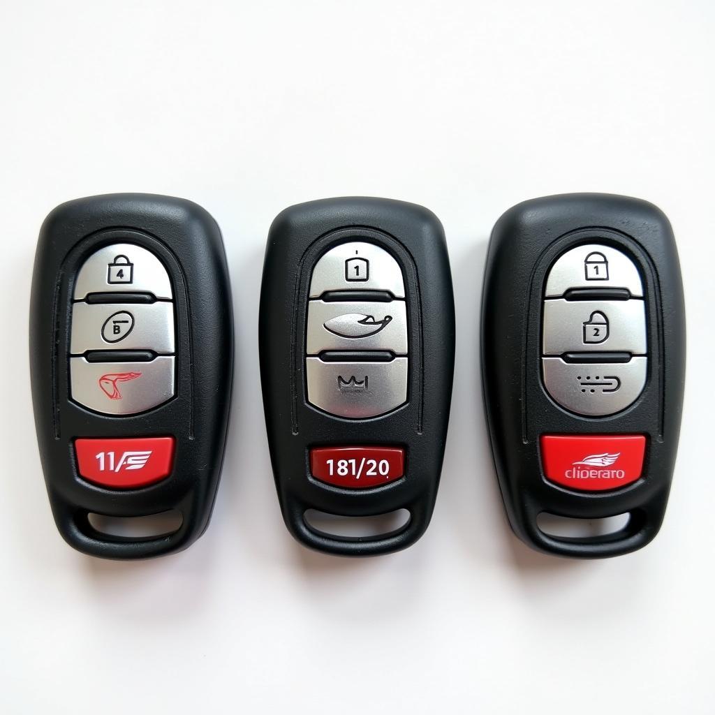 Chrysler Town and Country Key Fob Types