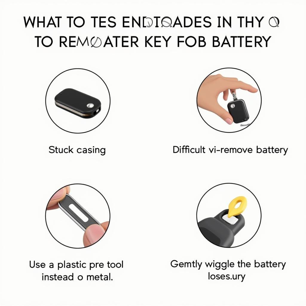 Common problems encountered when removing a Mercedes key fob battery and how to solve them