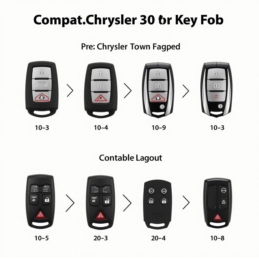 Compatible Chrysler 300 Key Fobs