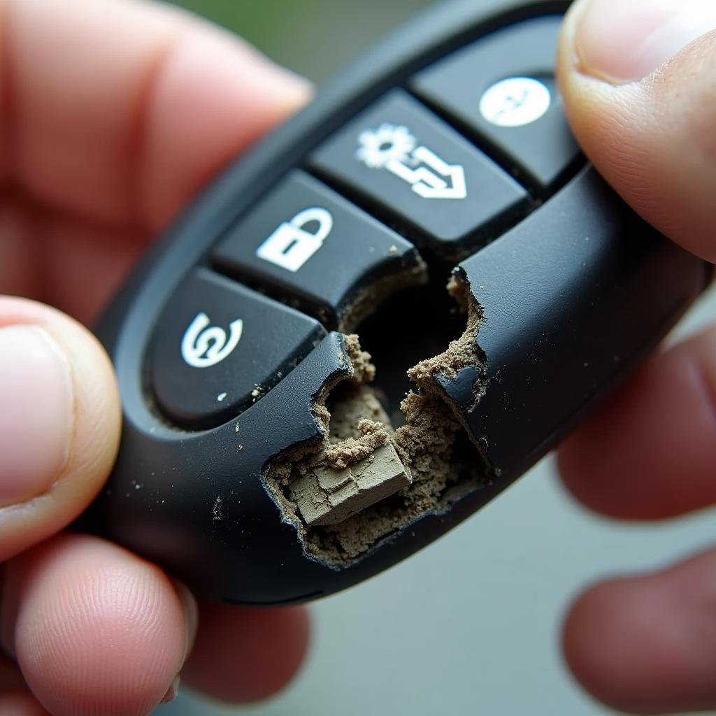 Damaged BMW Key Fob Casing