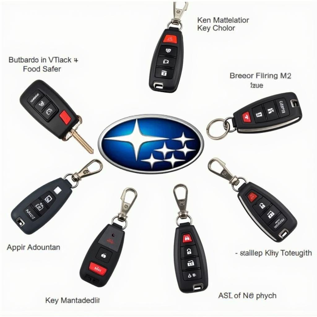 Different Subaru Outback Key Fob Cases