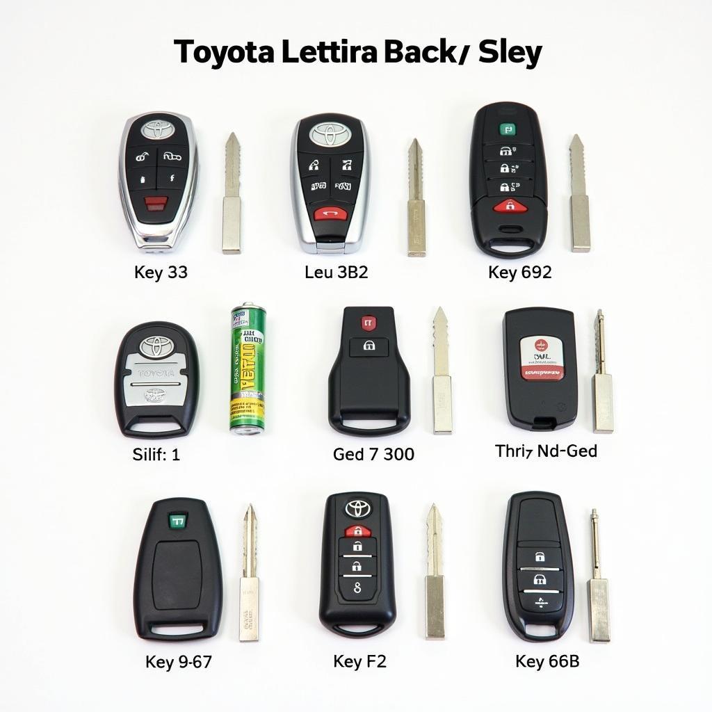 Different Types of Toyota Key Fobs and Their Batteries