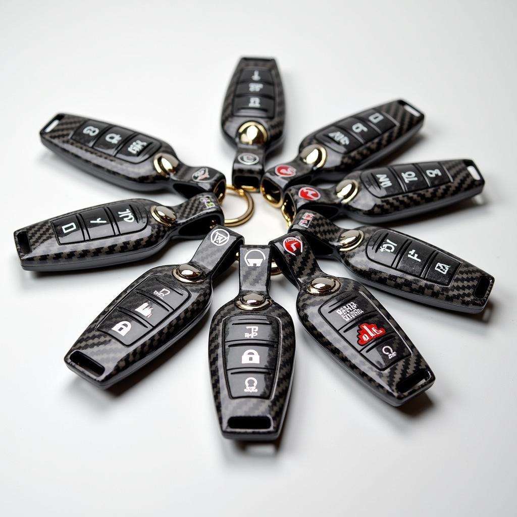 Different Types of Carbon Fiber Key Fobs