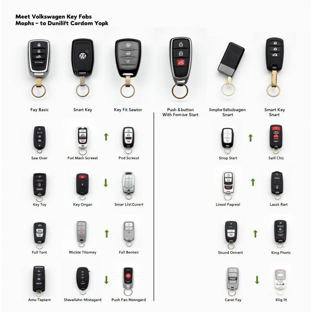 Different Types of Volkswagen Key Fobs