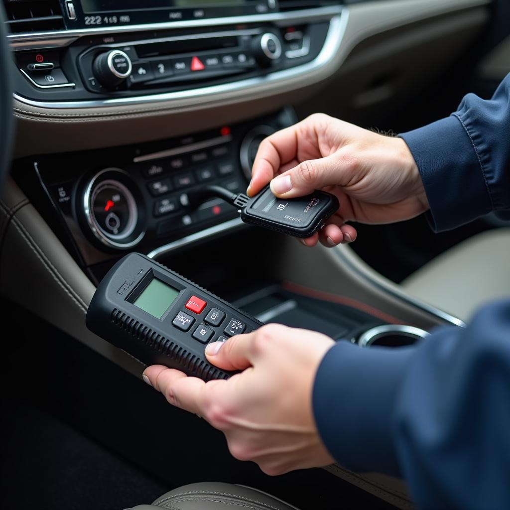 Genesis G70 key fob programming using a diagnostic tool