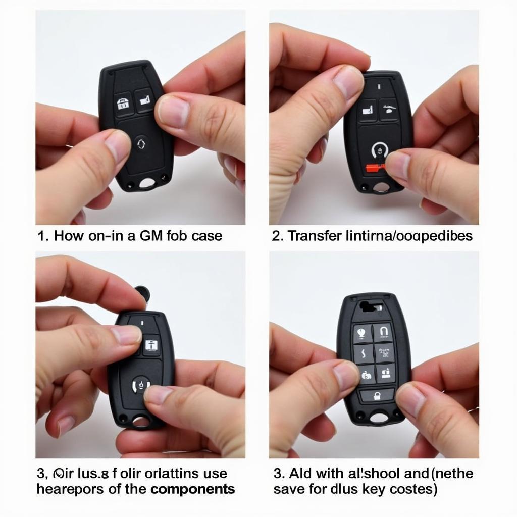 GM Key Fob Case Replacement Steps